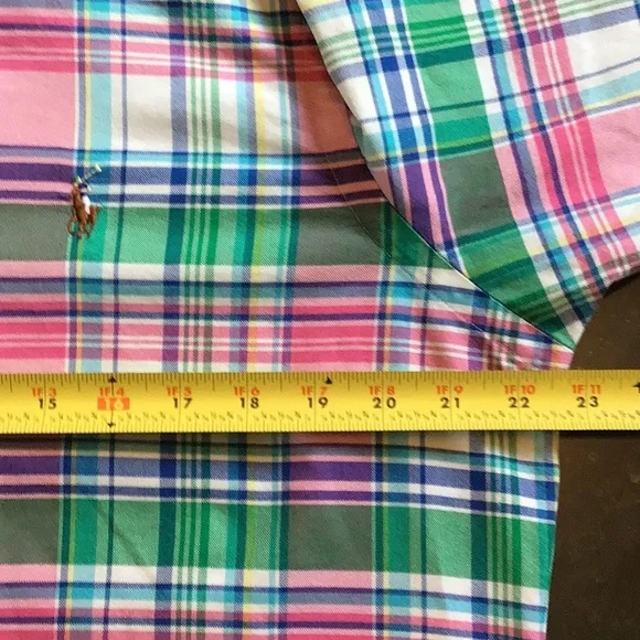 Ralph Lauren woven cotton long sleeve button down shirt (Classic Medium) - Picture 8 of 9